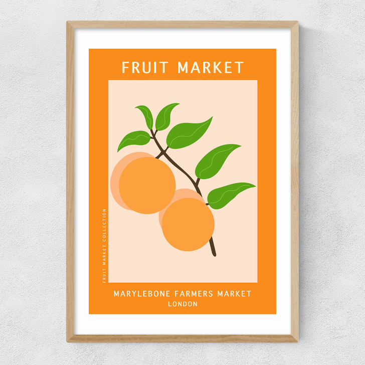 Marylebone Farmers Market Narrow Oak Frame