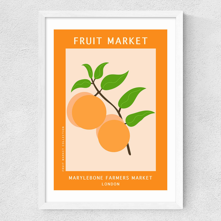 Marylebone Farmers Market Medium White Frame