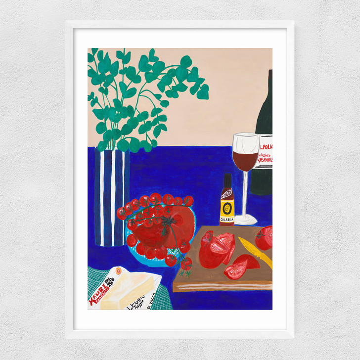 Red Wine Days Narrow White Frame Red Wine Days Narrow White Frame