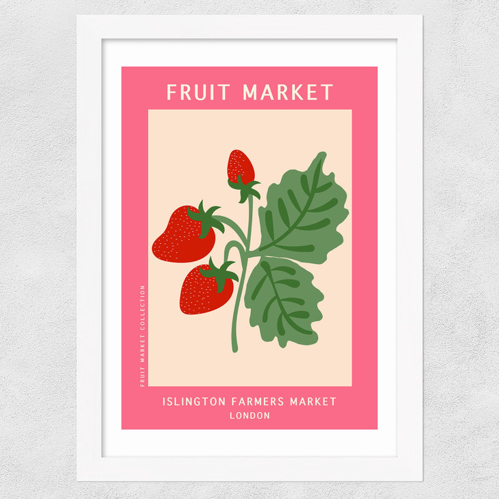 Islington Farmers Market Wide White Frame