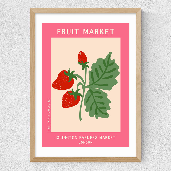 Islington Farmers Market Medium Oak Frame