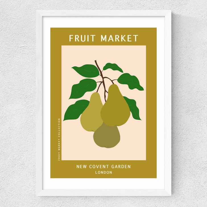 New Covent Garden Farmers Market Medium White Frame