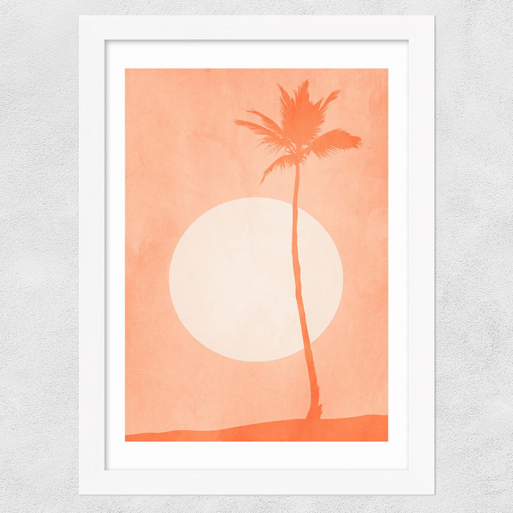 St.Tropez Sunset Wide White Frame St.Tropez Sunset Wide White Frame
