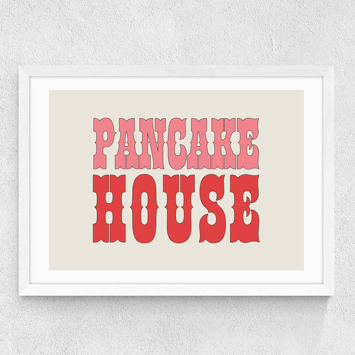 Pancake House Medium White Frame