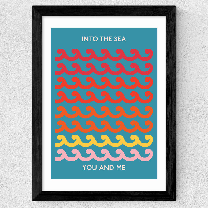 Into The Sea You And Me Wide Black Frame Into The Sea You And Me Wide Black Frame