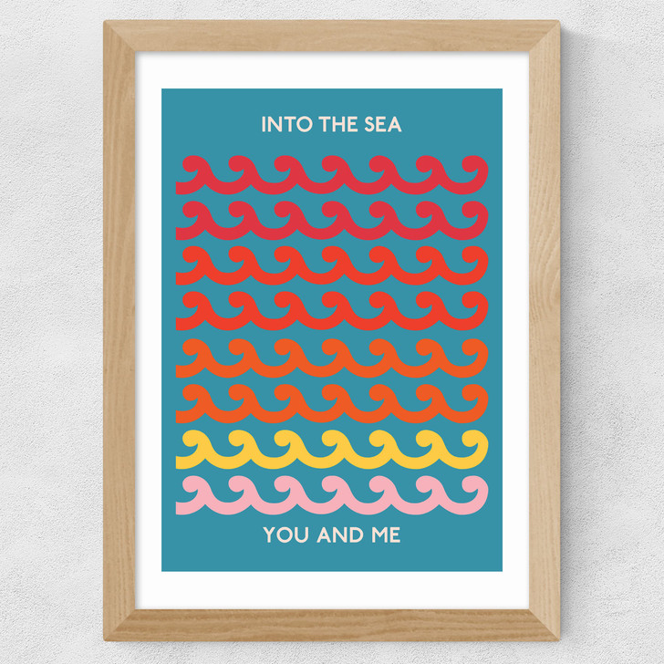 Into The Sea You And Me Wide Oak Frame