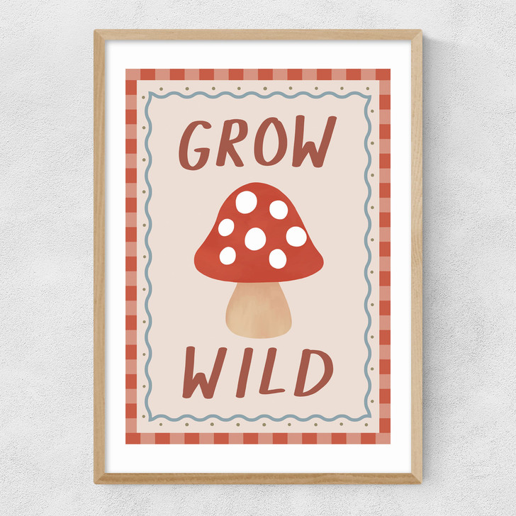 Grow Wild Narrow Oak Frame