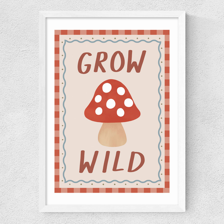 Grow Wild Medium White Frame