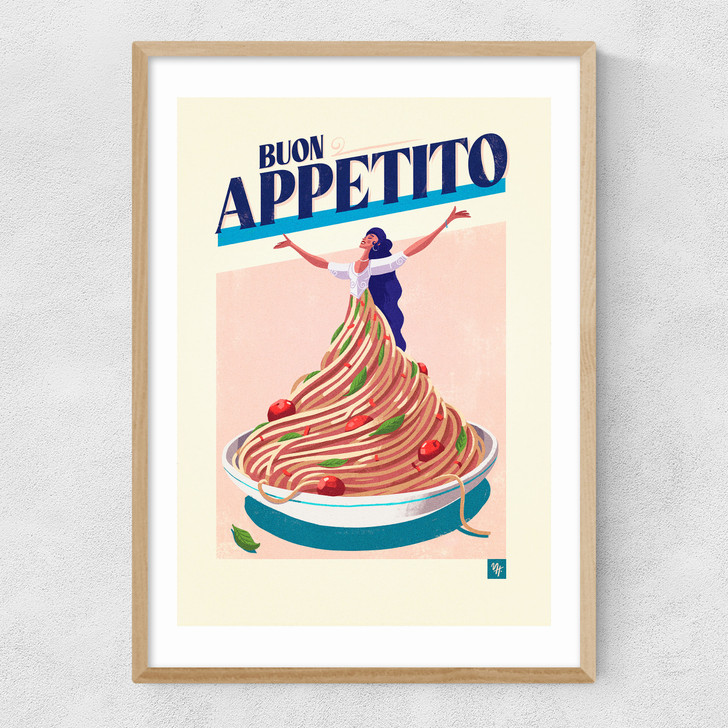 Buon Appettito Narrow Oak Frame Buon Appettito Narrow Oak Frame