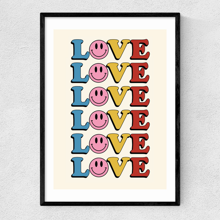 Love II Narrow Black Frame