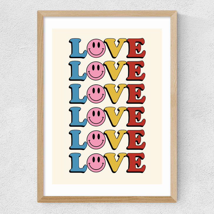 Love II Medium Oak Frame