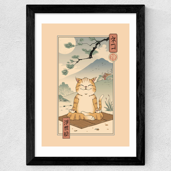 Zen Neko Wide Black Frame