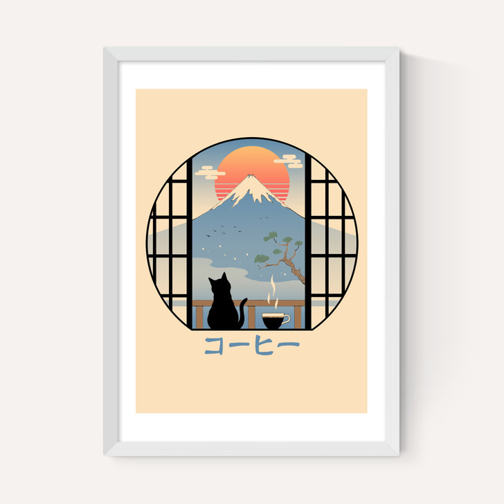 Coffee Cat in Mt Fuji