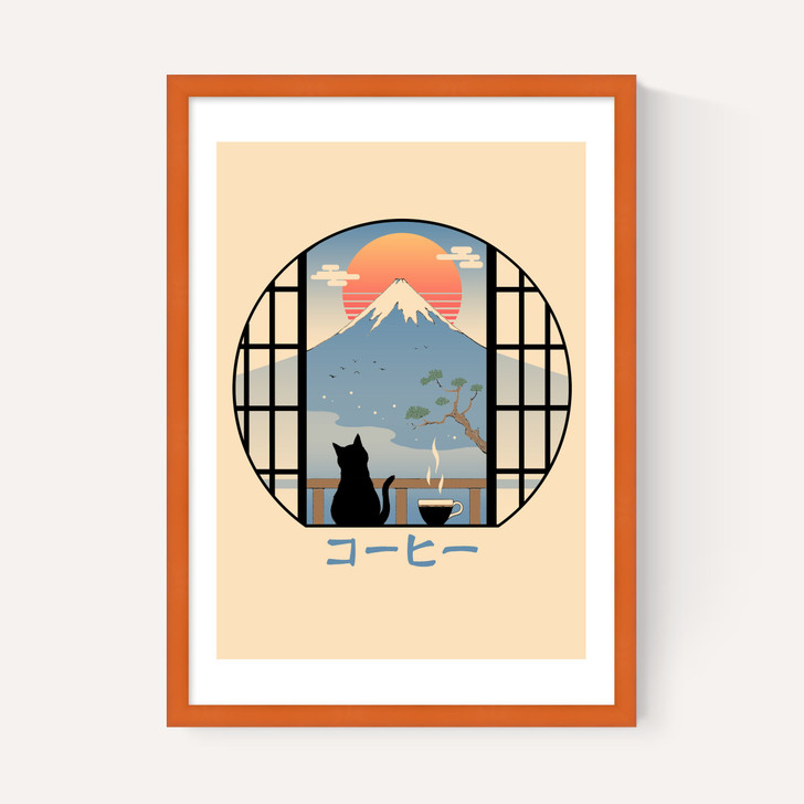 Coffee Cat in Mt Fuji