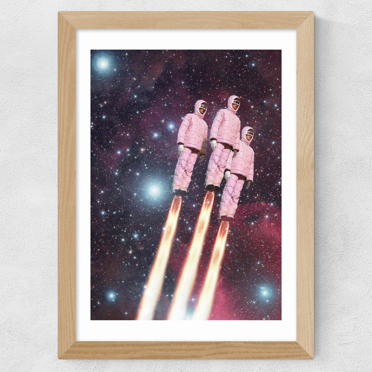 Pink Rockets Wide Oak Frame