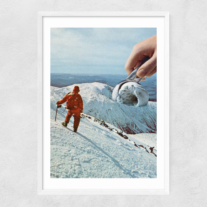 Ice Cream Mountain Narrow White Frame