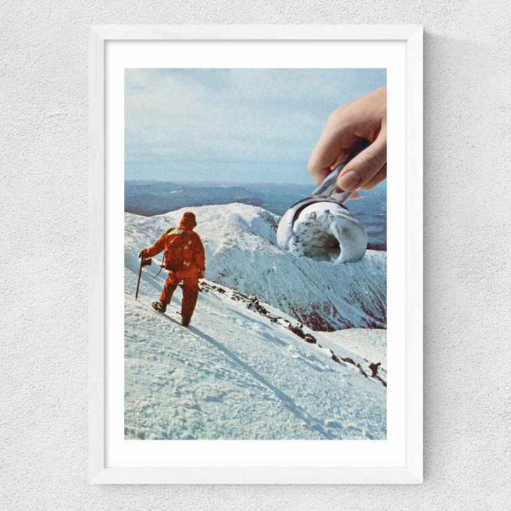 Ice Cream Mountain Medium White Frame