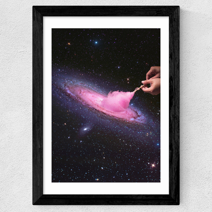 Cosmic Cotton Candy Wide Black Frame