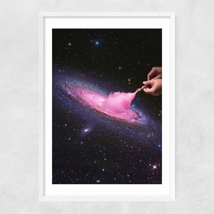Cosmic Cotton Candy Narrow White Frame