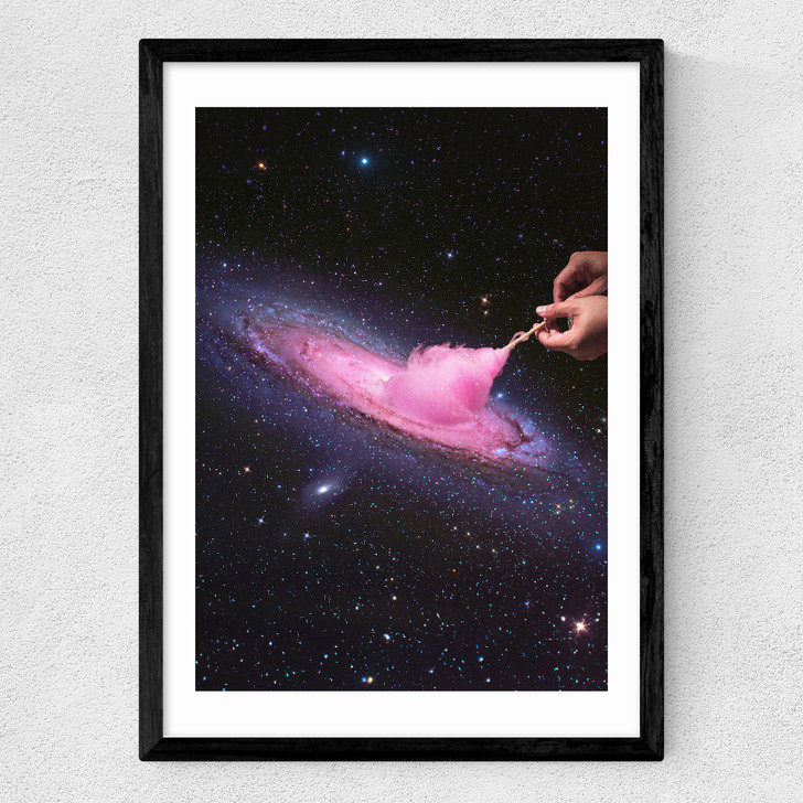 Cosmic Cotton Candy Medium Black Frame