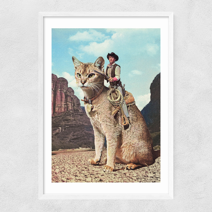 Cat Lone Ranger Narrow White Frame