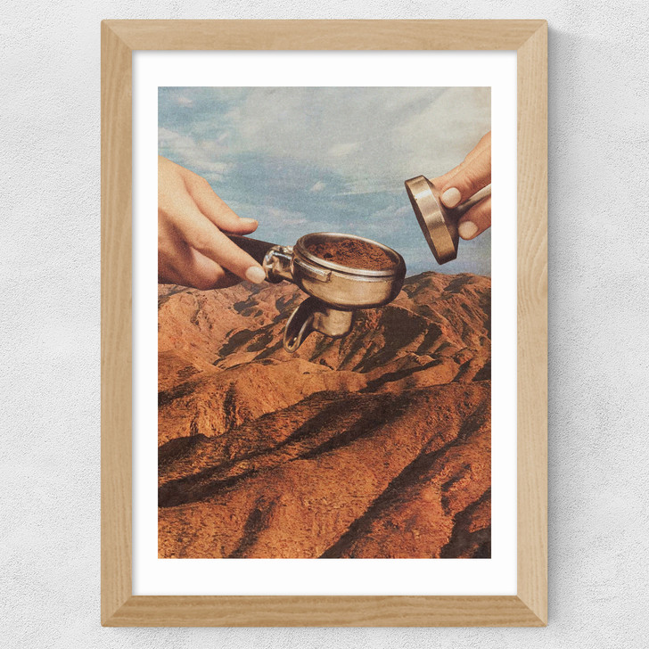 Barista Coffee County Wide Oak Frame Barista Coffee County Wide Oak Frame