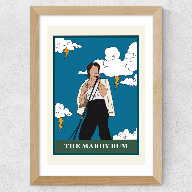 The Mardy Bum Wide Oak Frame