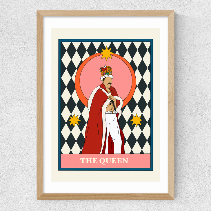 The Queen Medium Oak Frame The Queen Medium Oak Frame