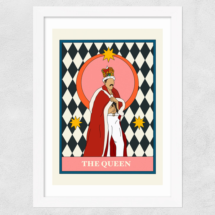 The Queen Wide White Frame The Queen Wide White Frame