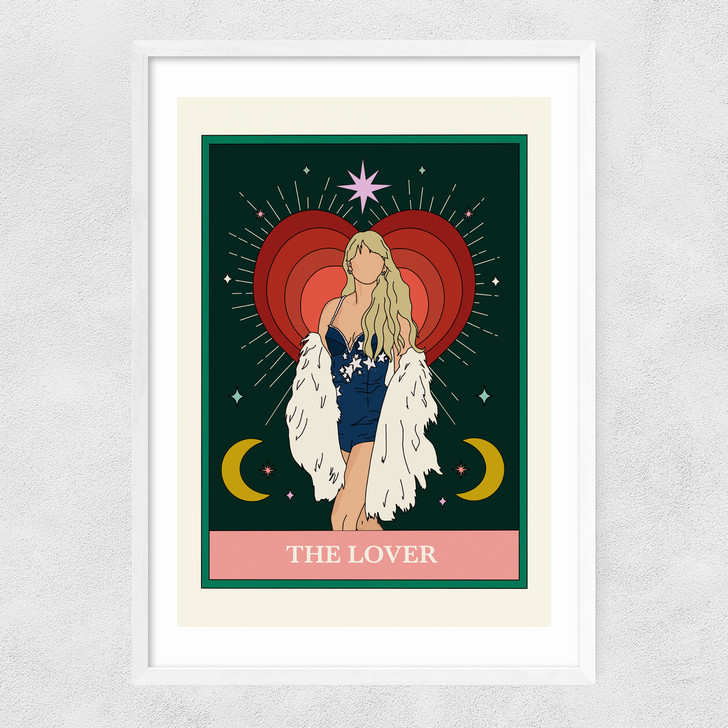 The Lover Narrow White Frame