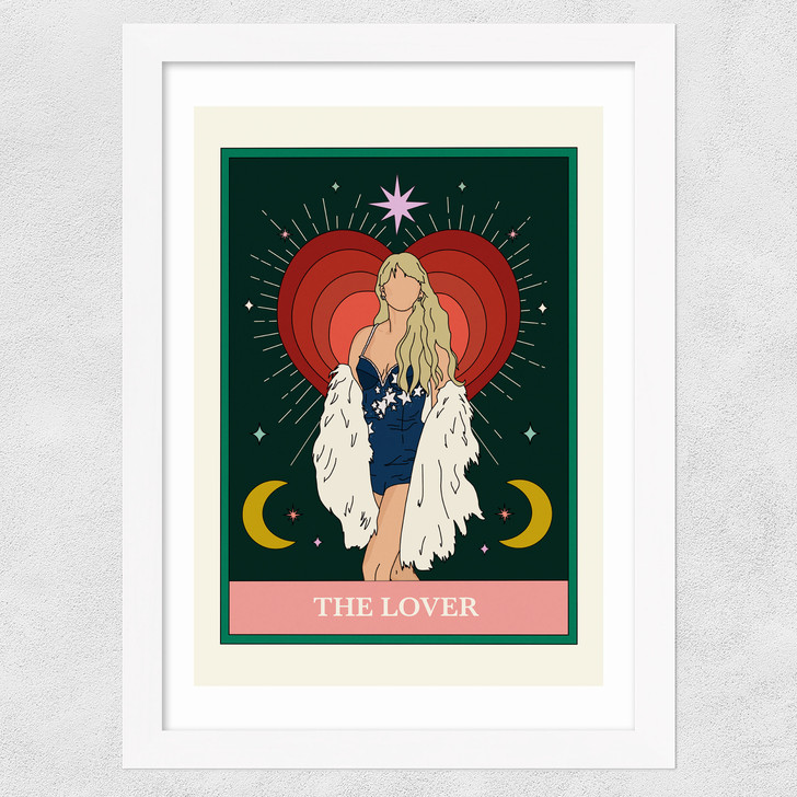 The Lover Wide White Frame