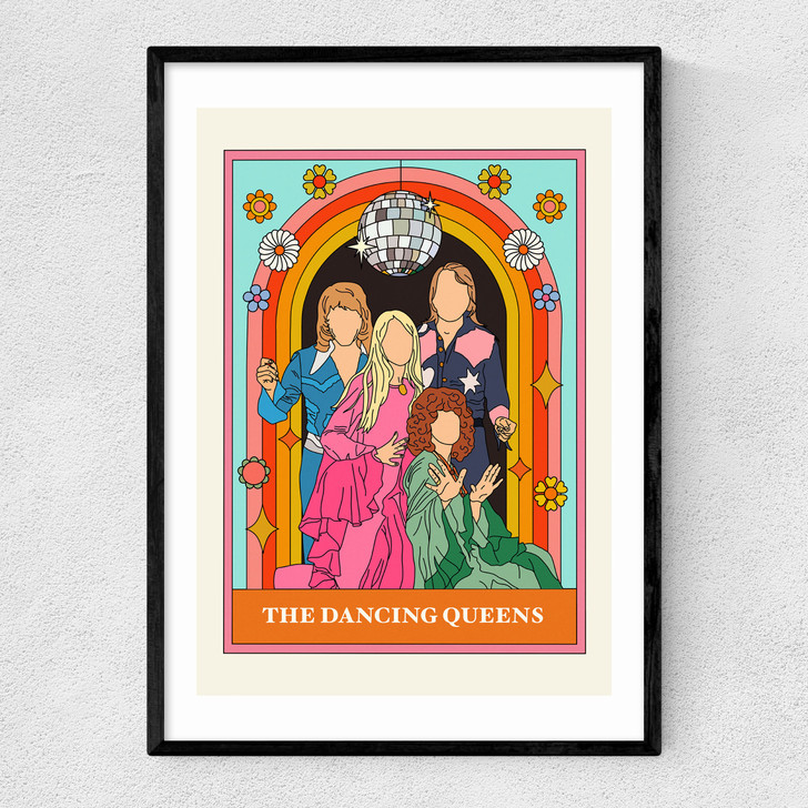 The Dancing Queens Narrow Black Frame The Dancing Queens Narrow Black Frame