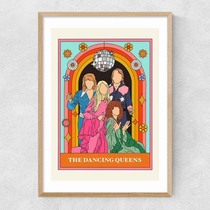 The Dancing Queens Narrow Oak Frame The Dancing Queens Narrow Oak Frame