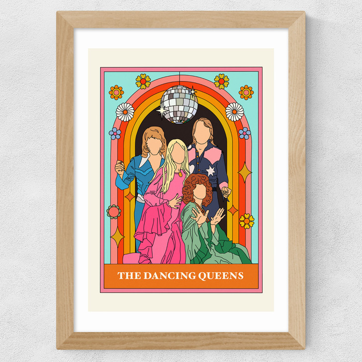 The Dancing Queens Wide Oak Frame The Dancing Queens Wide Oak Frame