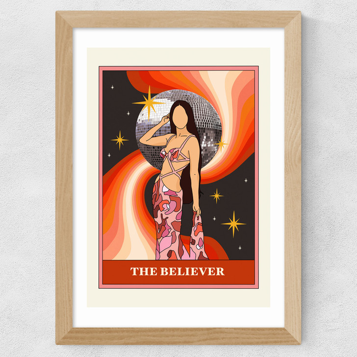 The Believer Wide Oak Frame