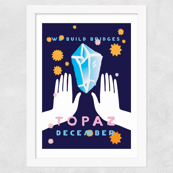 Topaz Wide White Frame