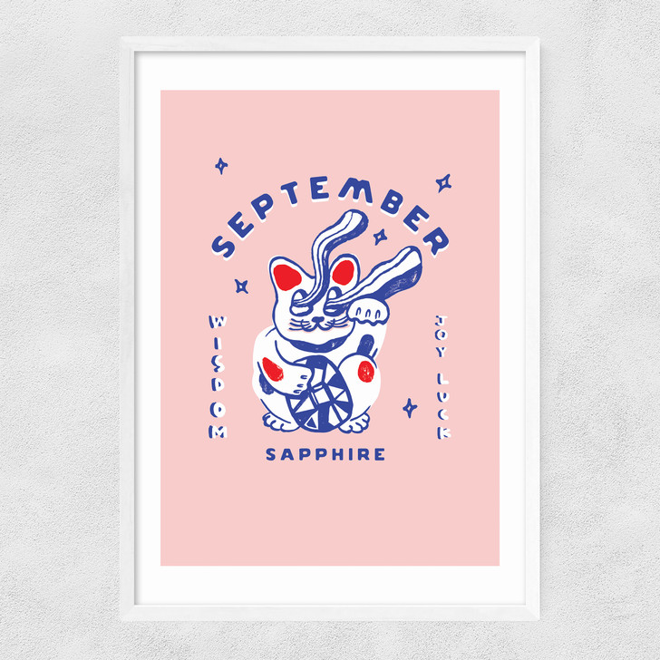 Sapphire Narrow White Frame