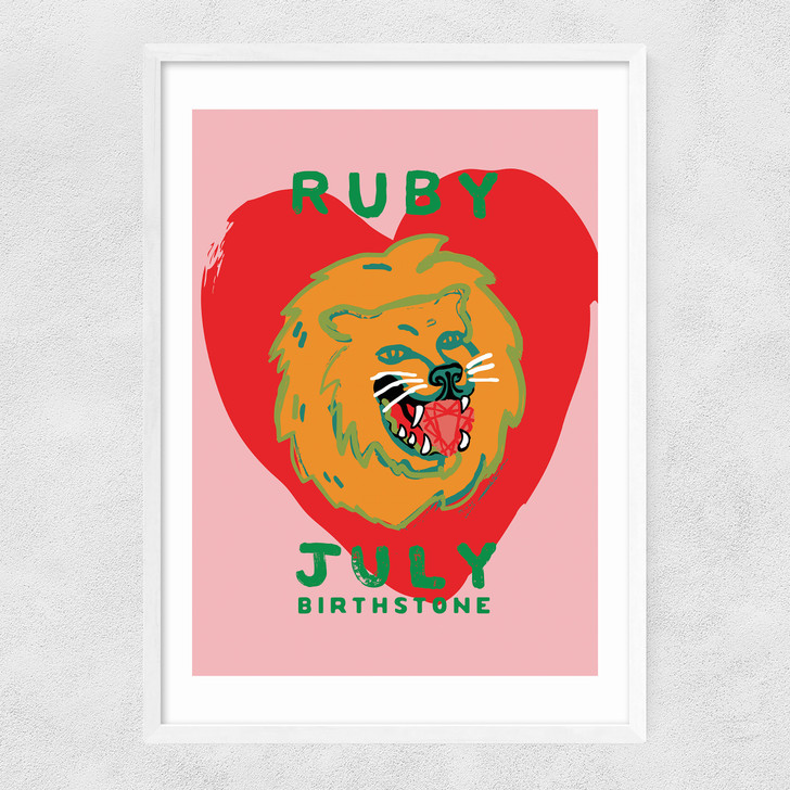 Ruby Narrow White Frame Ruby Narrow White Frame