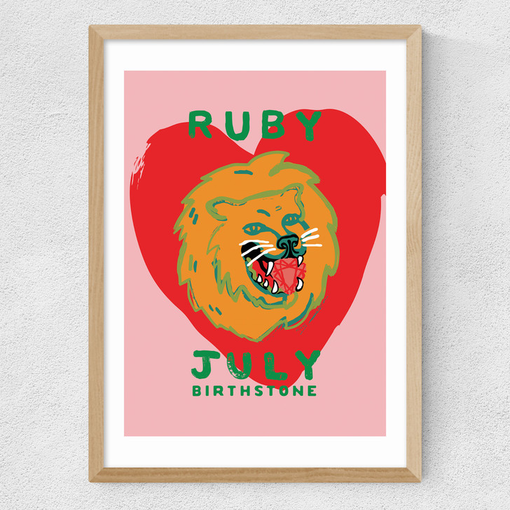 Ruby Medium Oak Frame