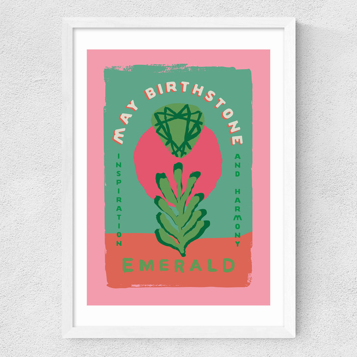 Emerald Medium White Frame Emerald Medium White Frame