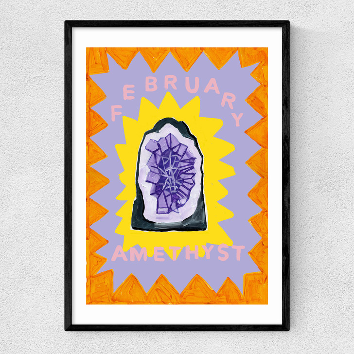 Amethyst Narrow Black Frame
