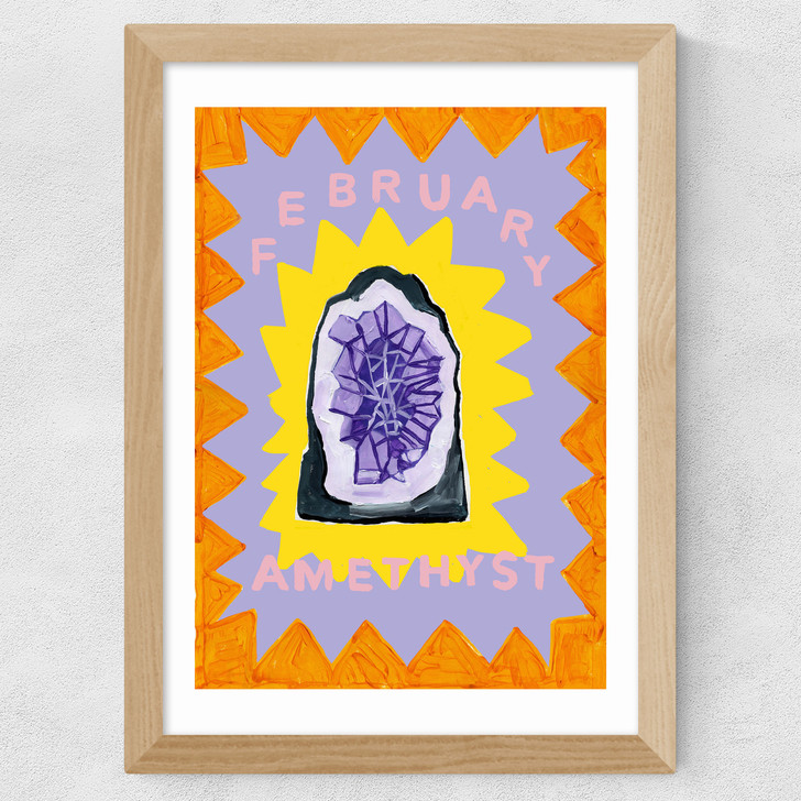 Amethyst Wide Oak Frame
