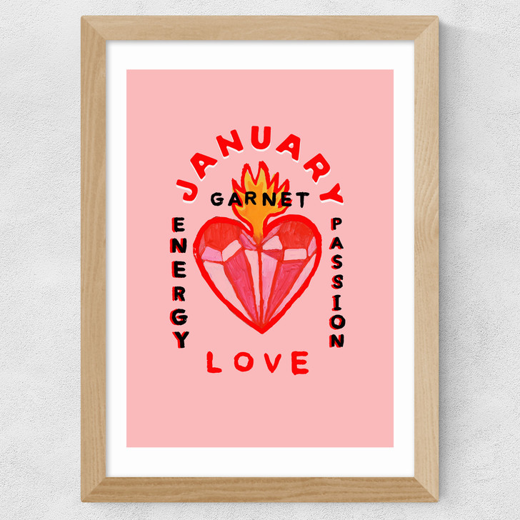 Garnet Wide Oak Frame