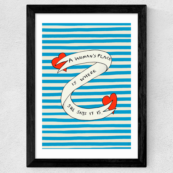 Woman's Place Wide Black Frame Woman's Place Wide Black Frame