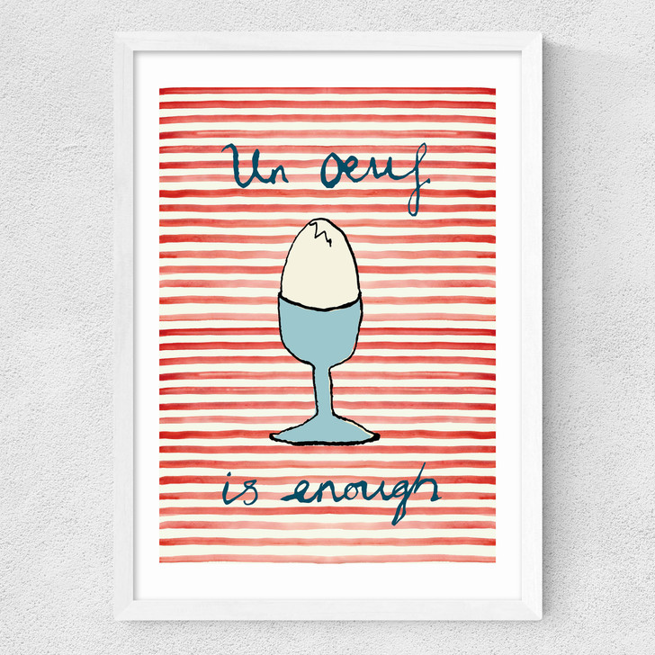 Un oeuf Medium White Frame Un oeuf Medium White Frame