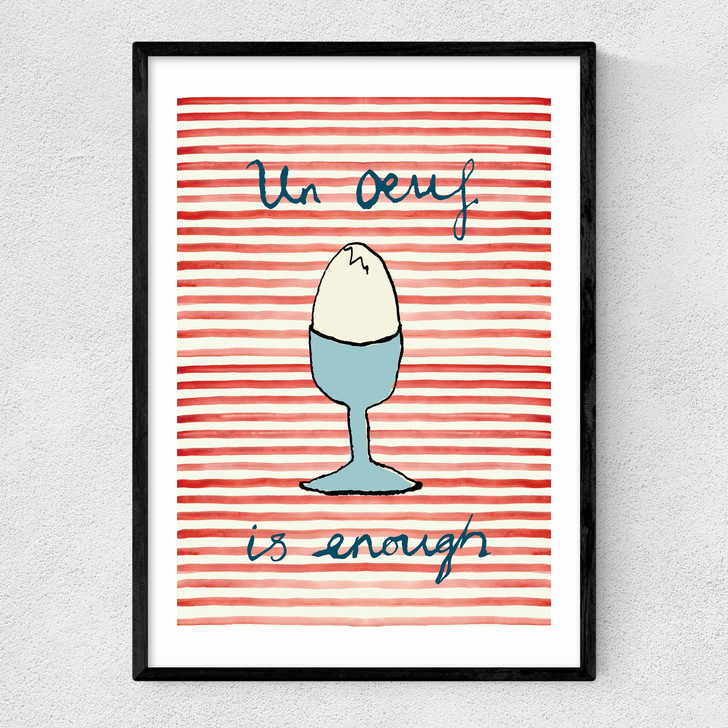 Un oeuf Narrow Black Frame