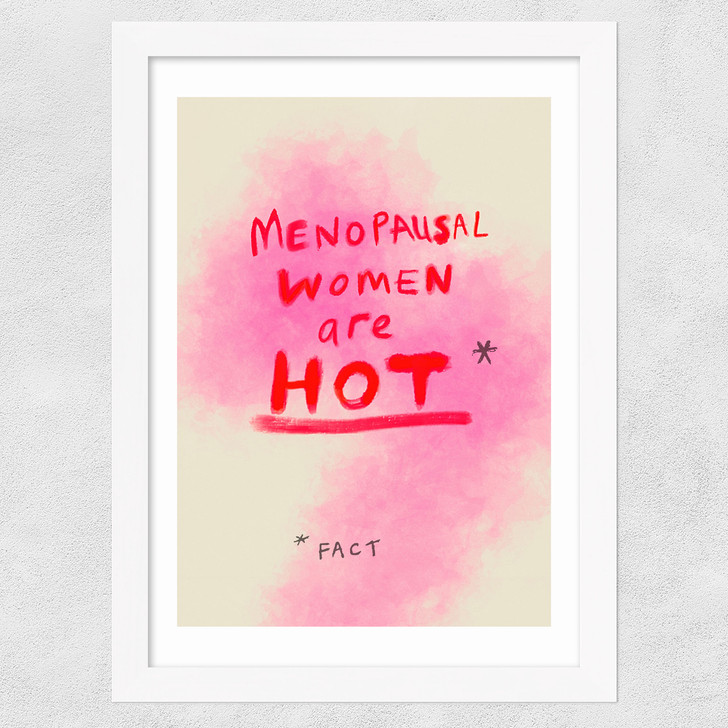 Menopausal women Wide White Frame Menopausal women Wide White Frame