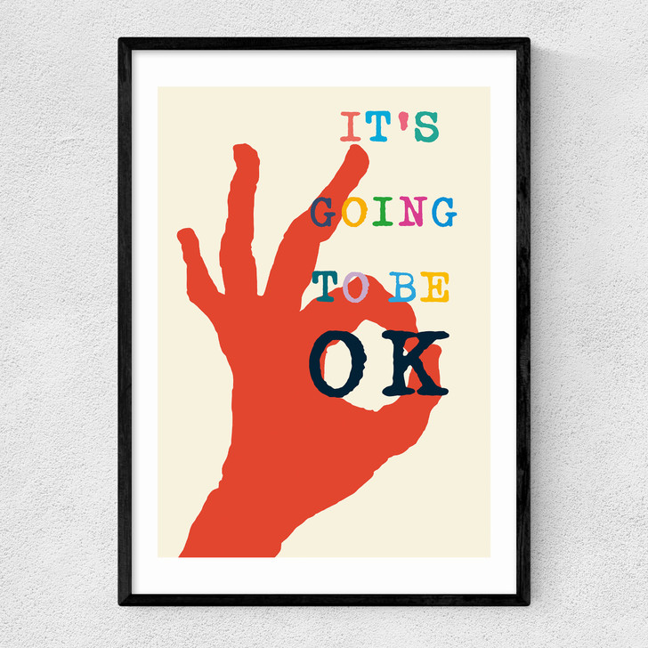 It's Going To Be Okay Narrow Black Frame