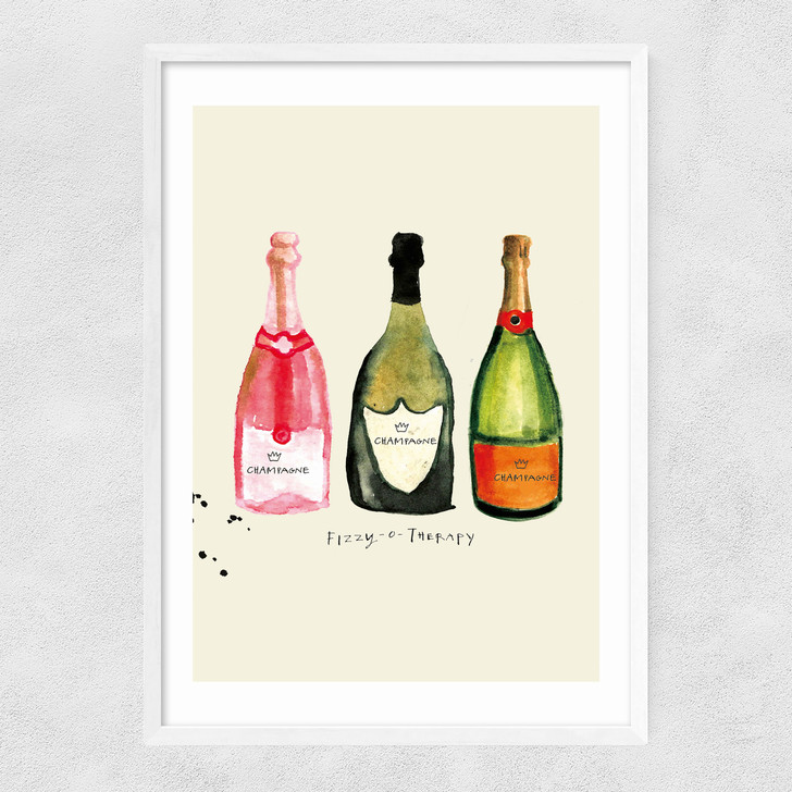 Fizzy O Therapy Narrow White Frame Fizzy O Therapy Narrow White Frame