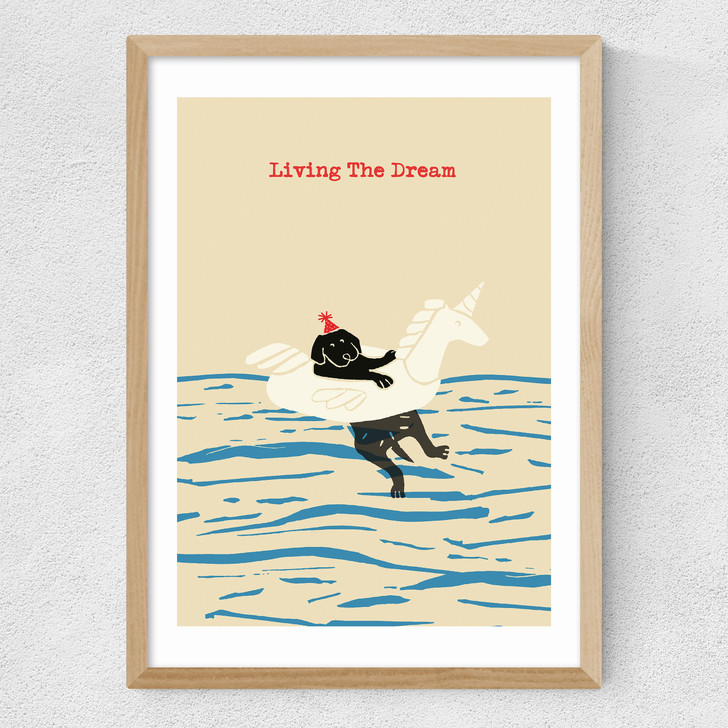 Living The Dream Medium Oak Frame